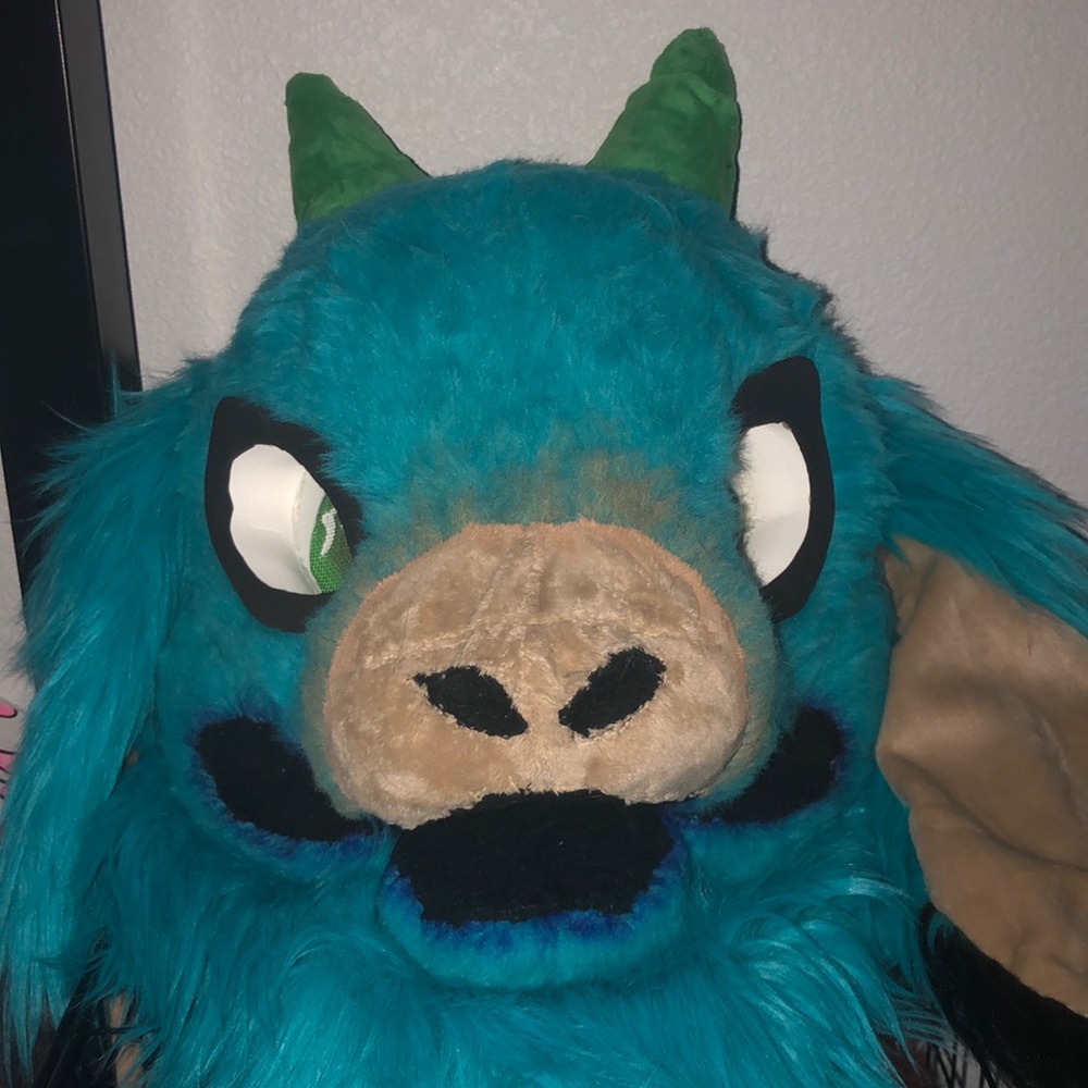 Fursuit head goat